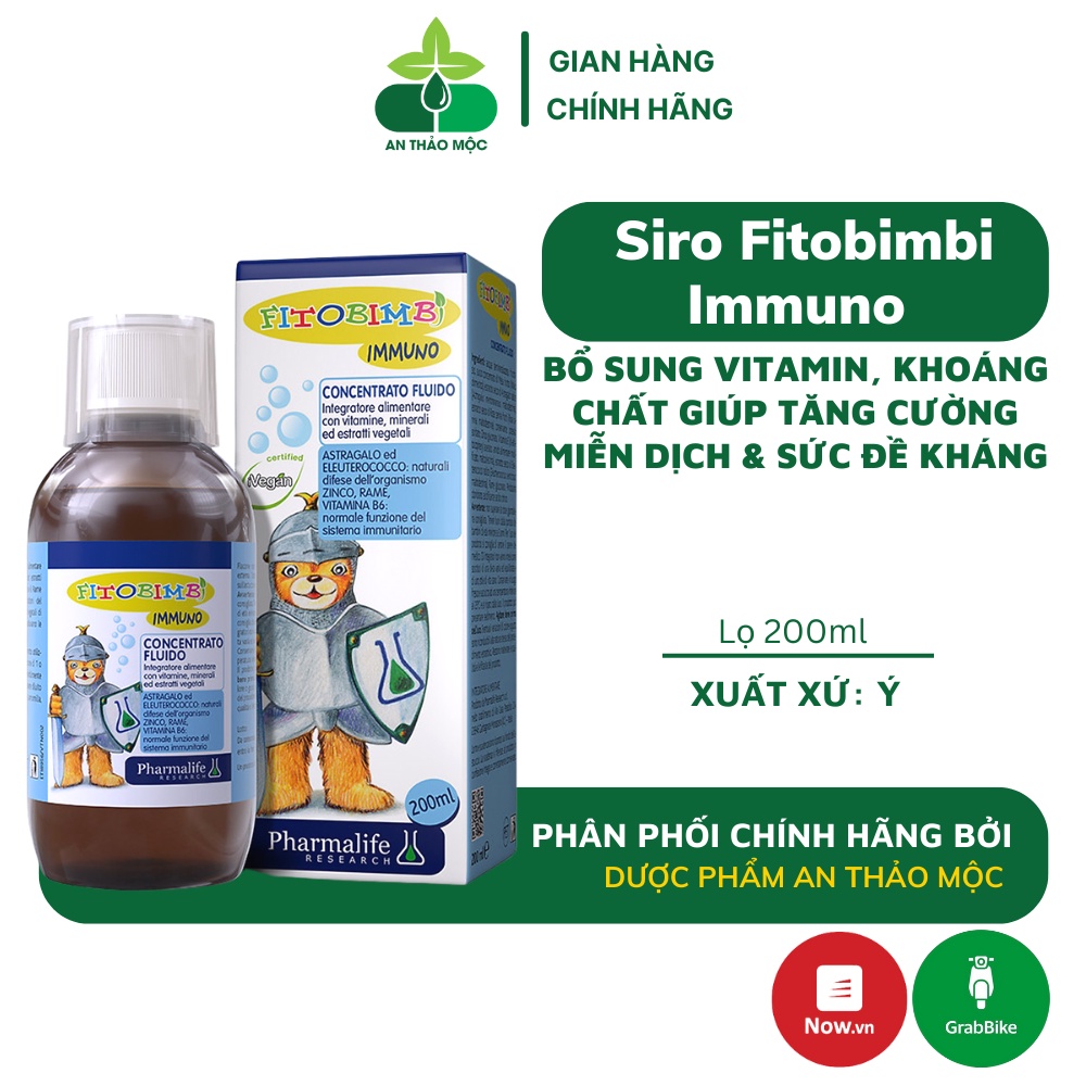 Tăng Đề Kháng FITOBIMBI Immuno Bimbi Bổ Sung Vitamin Giúp Bé Tăng Cường Miễn Dịch,Sức Đề Kháng