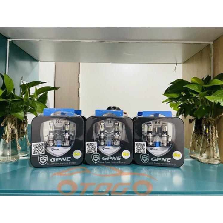 (Giá sốc) Đèn Led GPNE Chính Hãng R4 Chân H4 55W, Sử dụng điện từ 9-36V, Có Canbus cho các loại xe h