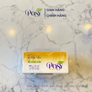 Khăn giấy rút lụa POSY 375 tờ/3 lớp F375
