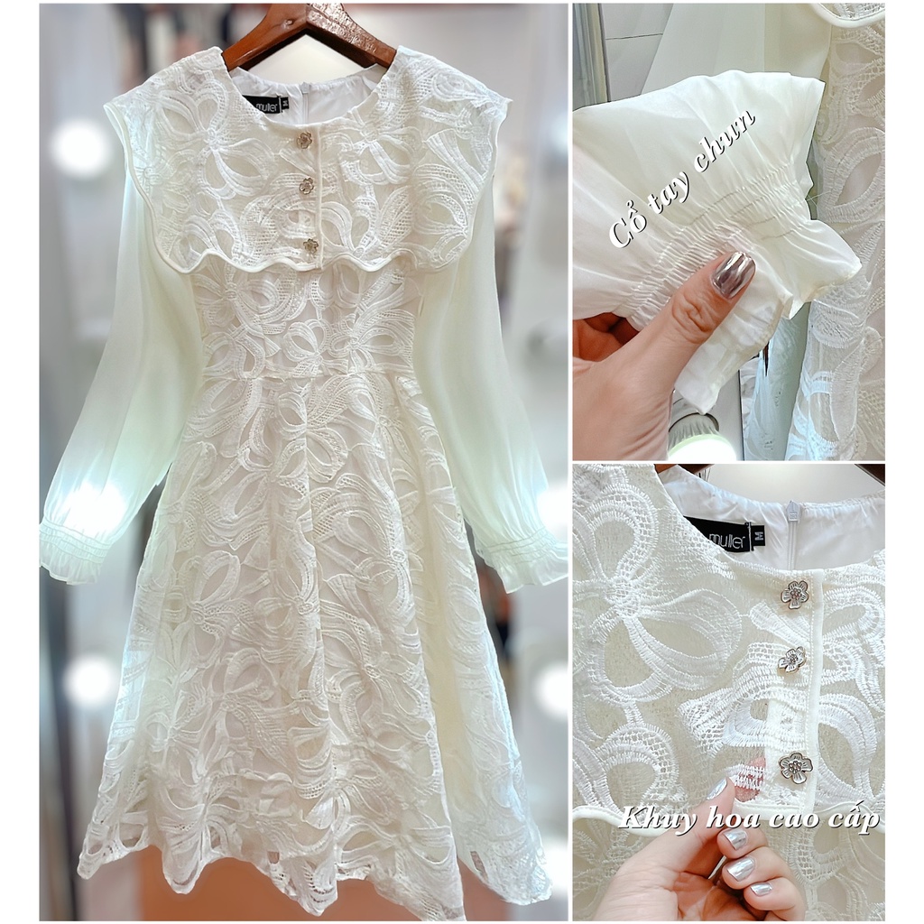 VÁY REN NƠ KÉP ĐÍNH NGỌC