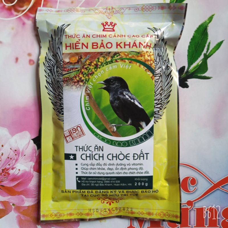 Cám chim chích chòe đất Hiển Bảo Khánh số 1, 2, Sao ( dưỡng, thay lông, căng lửa, hót đấu, mồi )