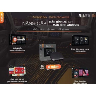Android Box Elliview D4 Dành Cho Ô Tô(Chuyên Dụng,Thiết Kế Nhỏ Gọn,Thông Minh)