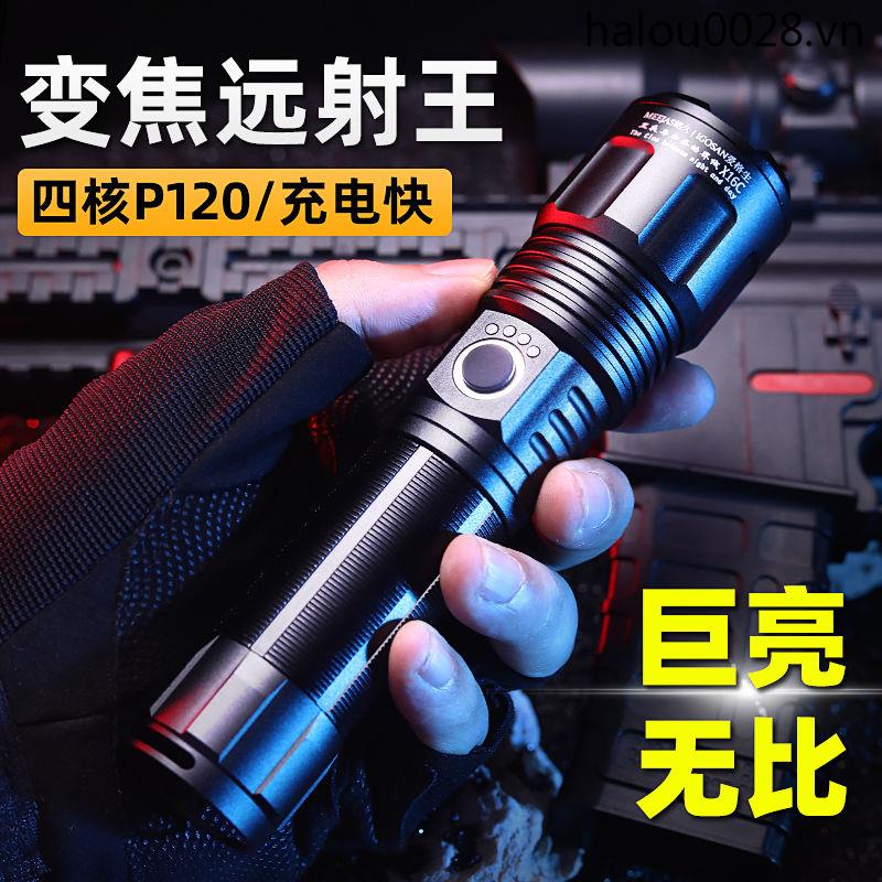 Đèn Pin led Xenon P120 Siêu Sáng Thiết Kế Lâu Trôi Tiện Dụng Cho Gia Đình