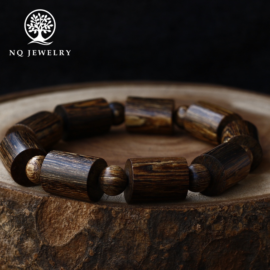 Vòng trầm sánh trụ trơn - NQ Jewelry