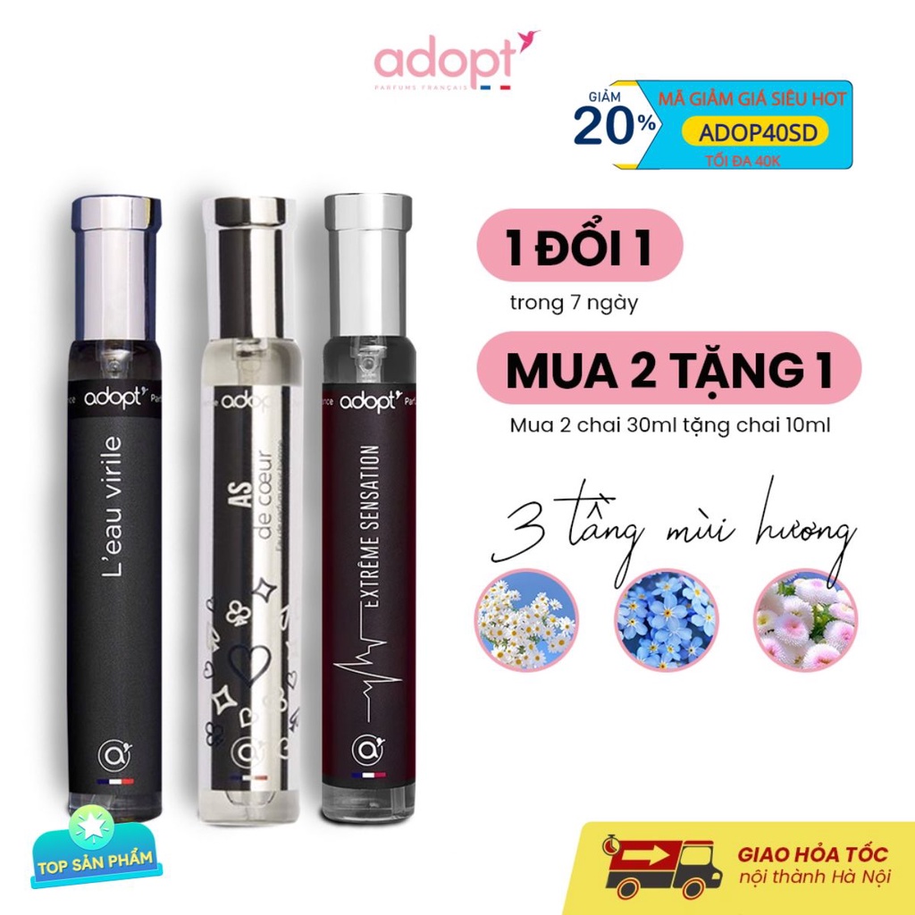 Bộ Sưu Tập Nước Hoa Nam Adopt Be Cool Be Men Nước Hoa Nam Chính Hãng Pháp Thơm Lâu
