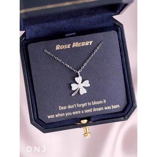 Dây chuyền 4 lá bạc ta