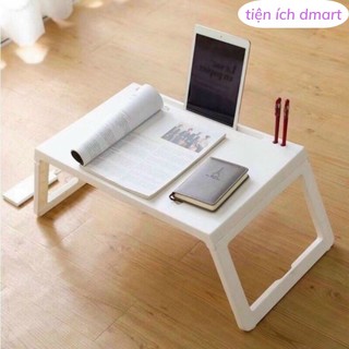bàn học gấp gọn nhựa Việt Nhật cao cấp có khe cắm ipad , iphone tiện ích 1833
