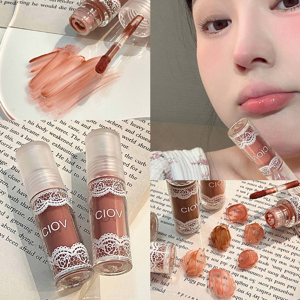 Son Bóng Dạng Thạch Dưỡng Ẩm Với Hiệu Ứng Gương Phong Cách Vintage