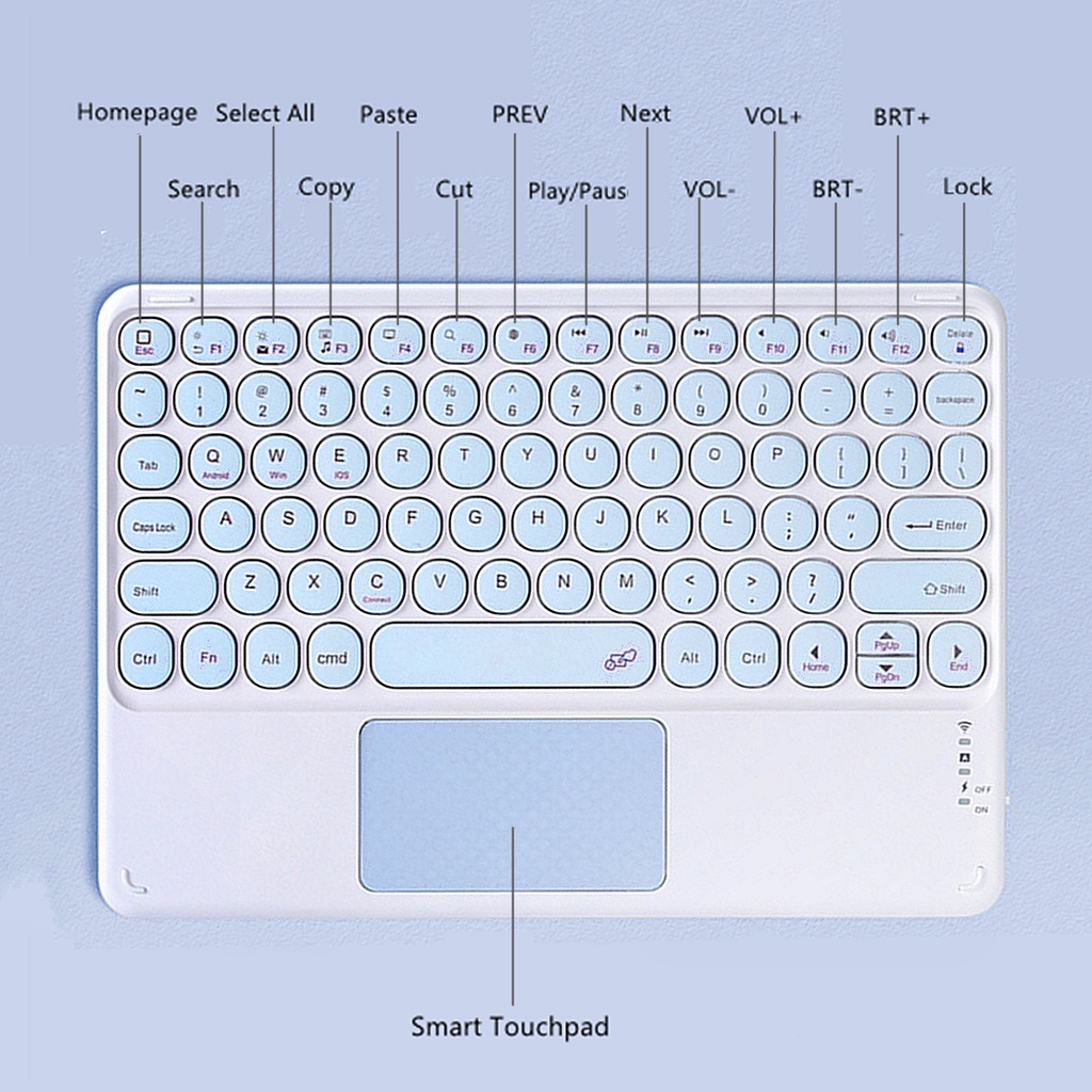 NIXXOS Bao Da Kèm Bàn Phím Bluetooth Cho iPad10 10.2" iPad 7th/8th/9th Gen 10.9" Air4/Air5 2021/2020 Pro 11"