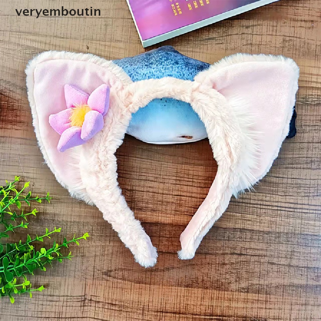 Băng Đô Cài Tóc Vải Lông Hình Cáo Linabell Fox Stellalou Duffy Nhỏ Nhắn Màu Hồng Bắt Nơ Tai Thượng Hải