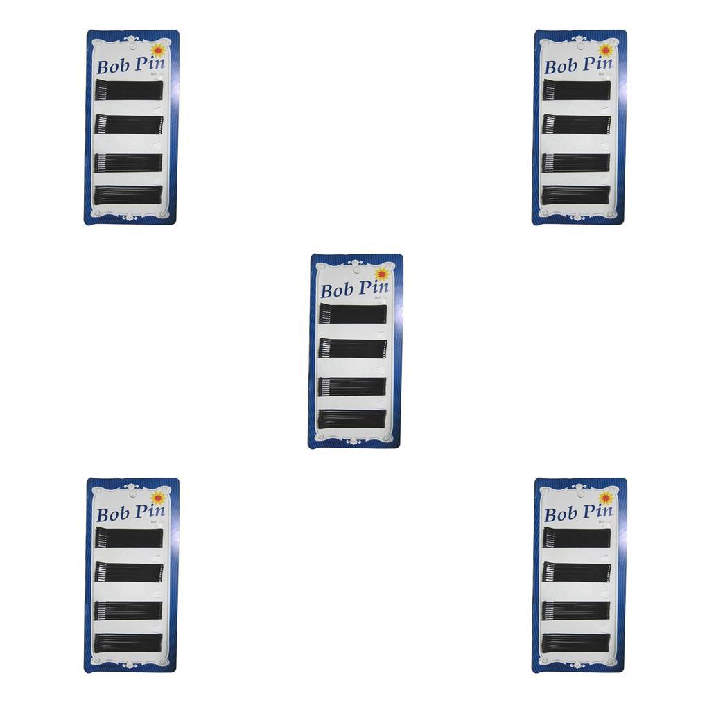 1 / 2 / 3 / 5 Ghim Cài Tóc Kim Loại Màu Đen