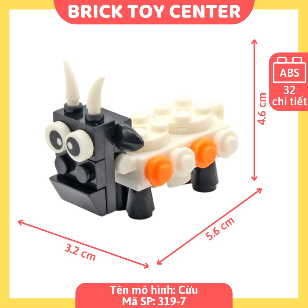 Đồ chơi trẻ em lắp rắp DIY bộ sưu tập động vật dễ thương cho bé thông minh sáng tạo