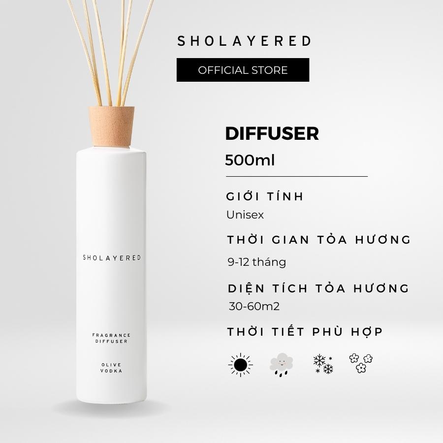 Bộ Khuếch Tán Tinh Dầu tán hương thơm xông phòng Chính hãng Nhật Bản Sholayered 500ml