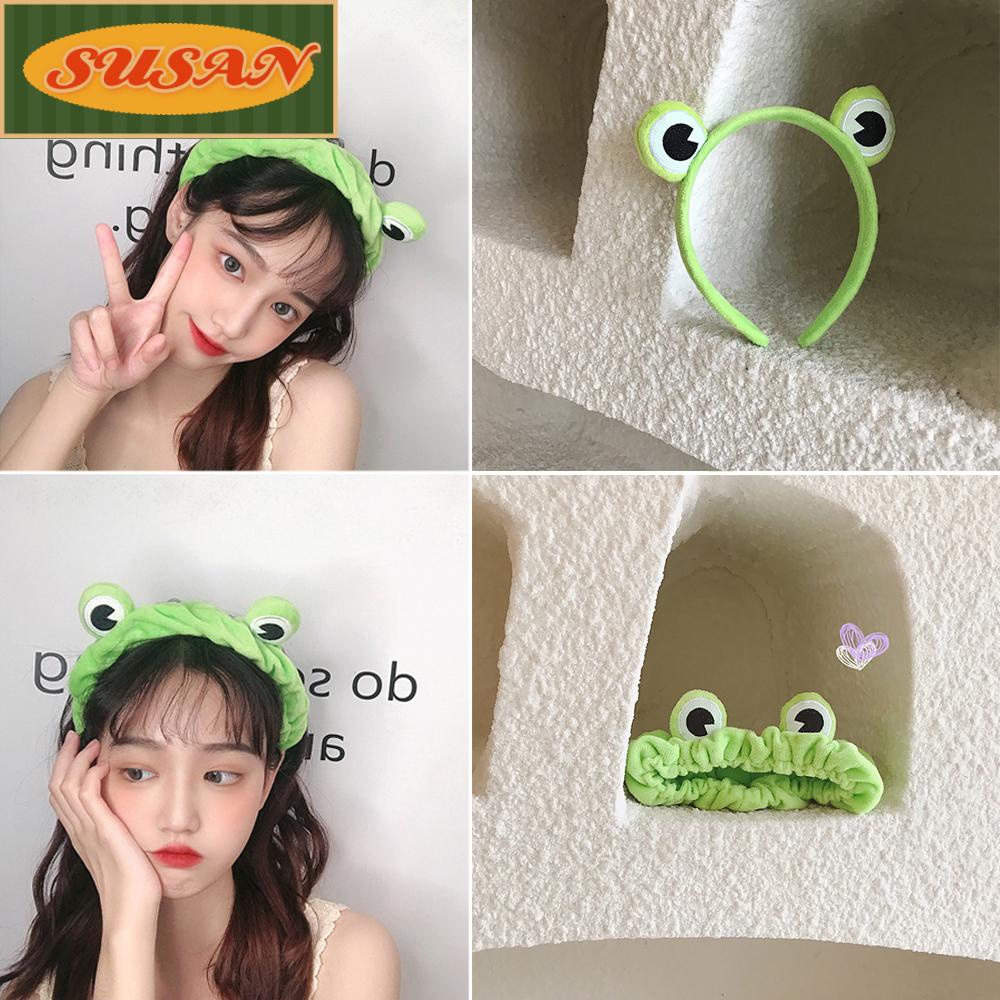 Băng Đô Rửa Mặt/Trang Điểm Bằng Lông Cừu San Hô Rộng Dễ Thương