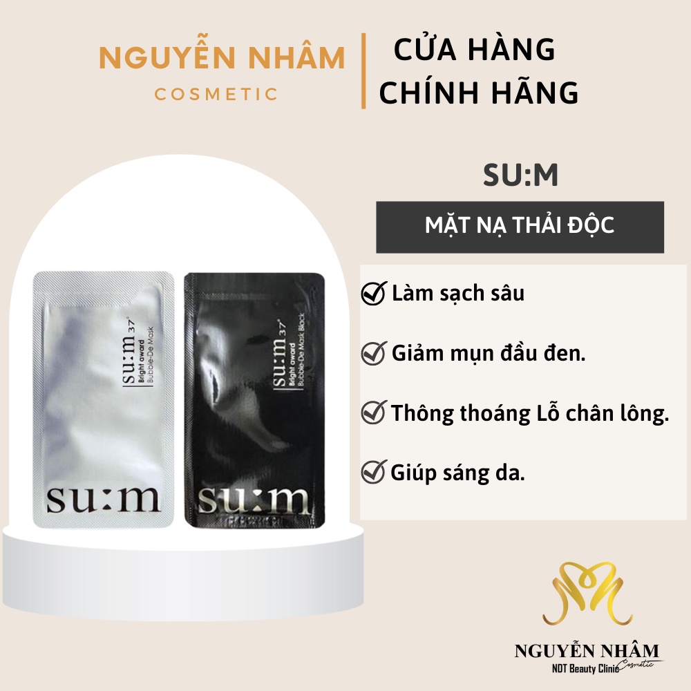 Mặt nạ sủi bọt Thải độc Su:m Mask