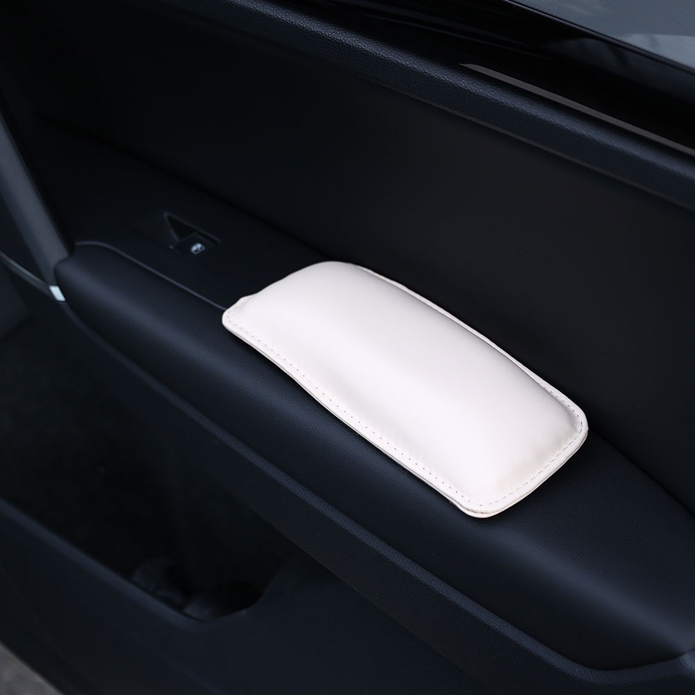 1 Đệm Da Nhân Tạo Mềm Mại Thoáng Khí Tự Dính Thoải Mái Bảo Vệ Tay Chân Cho Xe Hơi