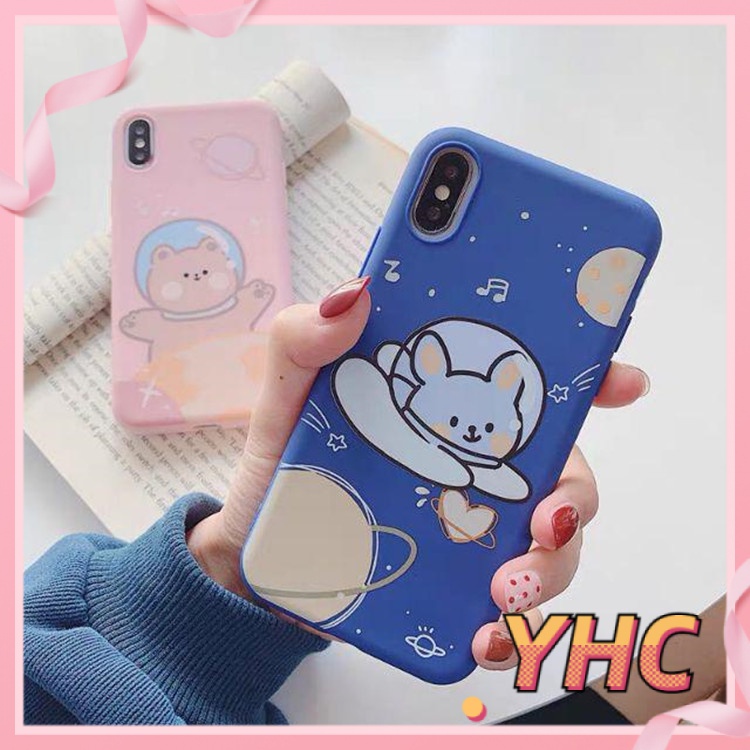 ốp iphone Hình Gấu Phi Hành Gia tương thích iPhone 6splus 7 7plus 8 8plus X XS XSMAX 11 12 Pro Max Plus Promax-406