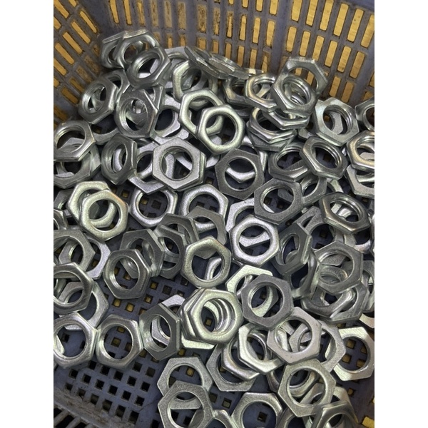 êcu mỏng m10 bắt đèn(50c) đai ốc-Ti răng đèn thả,thanh sắt cố định dây đèn,tizen lắp đèn m10x25
