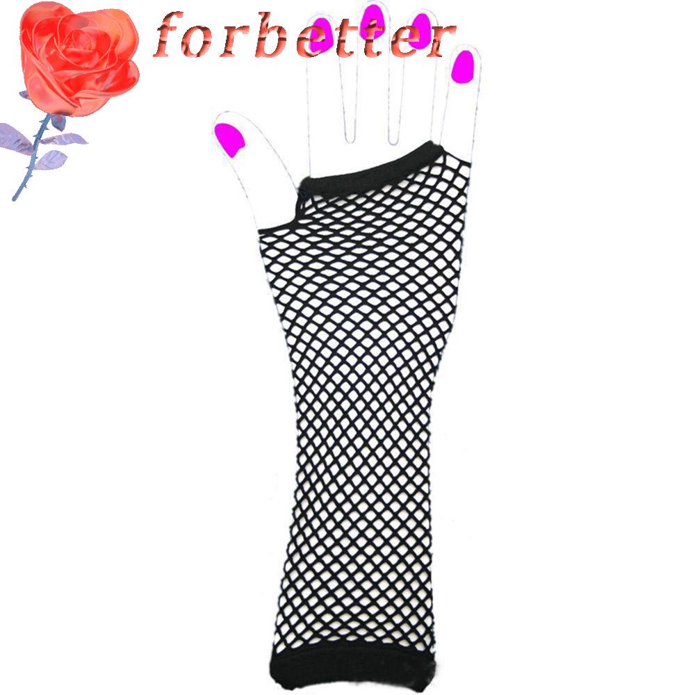 1 Đôi Găng Tay Lưới Dài Hở Ngón Nhiều Màu Quyến Rũ Cho Nữ