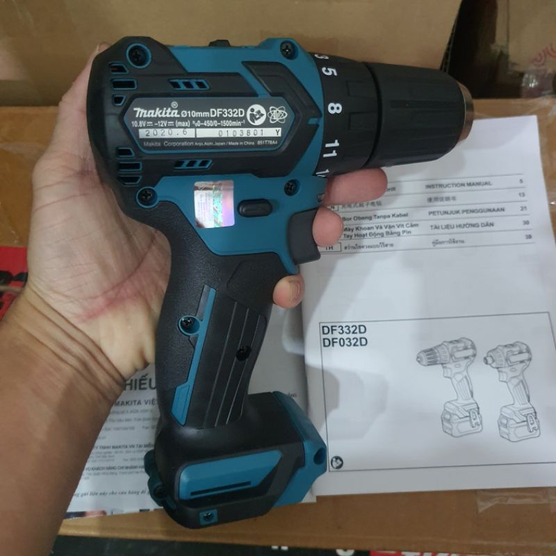 MAKITA DF332DZ THẤN MÁY KHOAN VẶN VÍT DÙNG PIN 12Vmax - BL MOTOR
