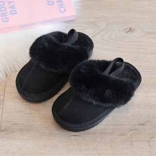 Sandal lông dễ thương mềm mịn cho bé