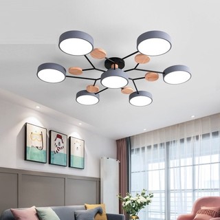 Macaron đèn trần đèn thả bàn ăn hiện đại đèn led trang trí phòng ngủ bắc âu sáng tạo đèn phòng khách