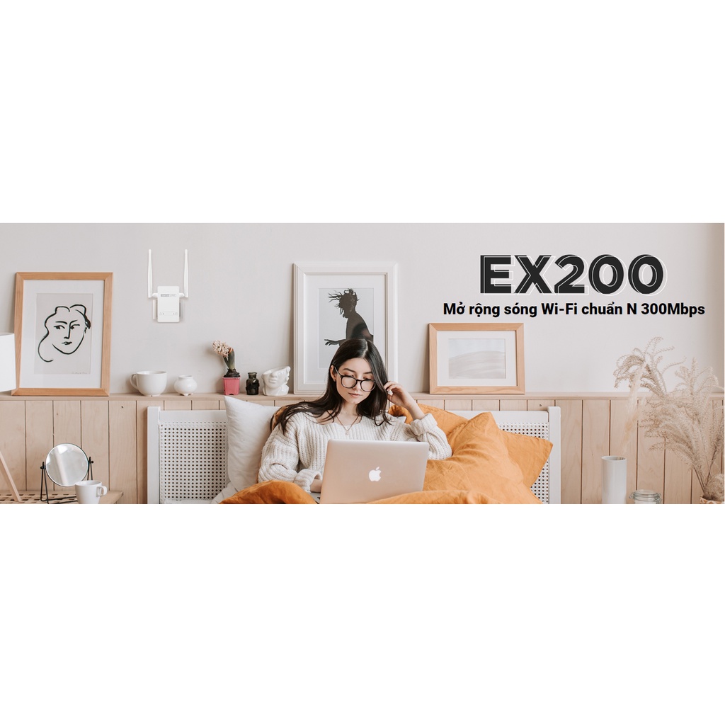 Cục phát wifi Totolink EX200 – Kích sóng wifi chuẩn N 300Mbps chính hãng, Bảo hành 1 đổi 1 trong vòng 24 Tháng | BigBuy360 - bigbuy360.vn