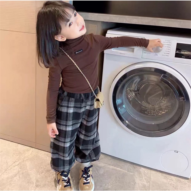 Áo giữ nhiệt bé gái, áo giữ nhiệt cao cổ cho bé gái 3 đến 8 tuổi KDT10
