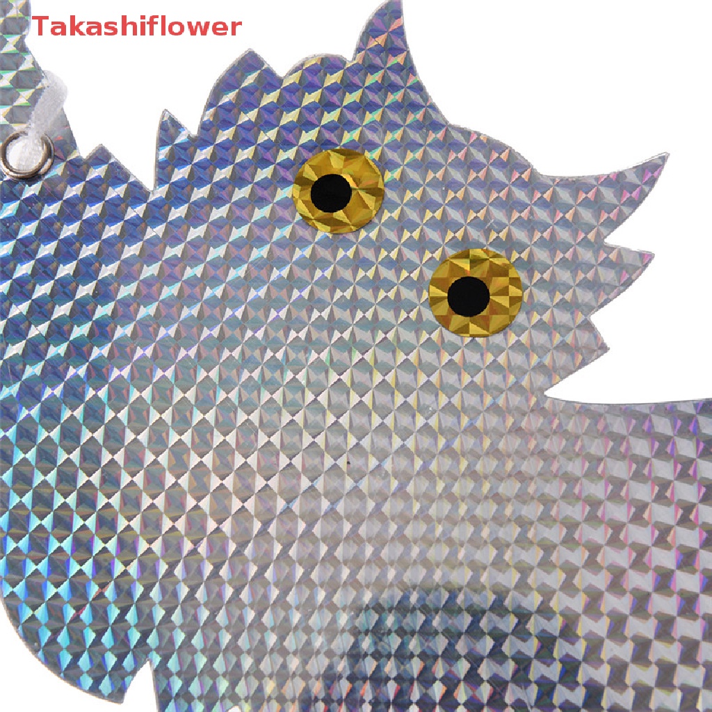 1 Con Cú Giả Phản Quang Đuổi Chim Kèm Chuông Treo Trang Trí