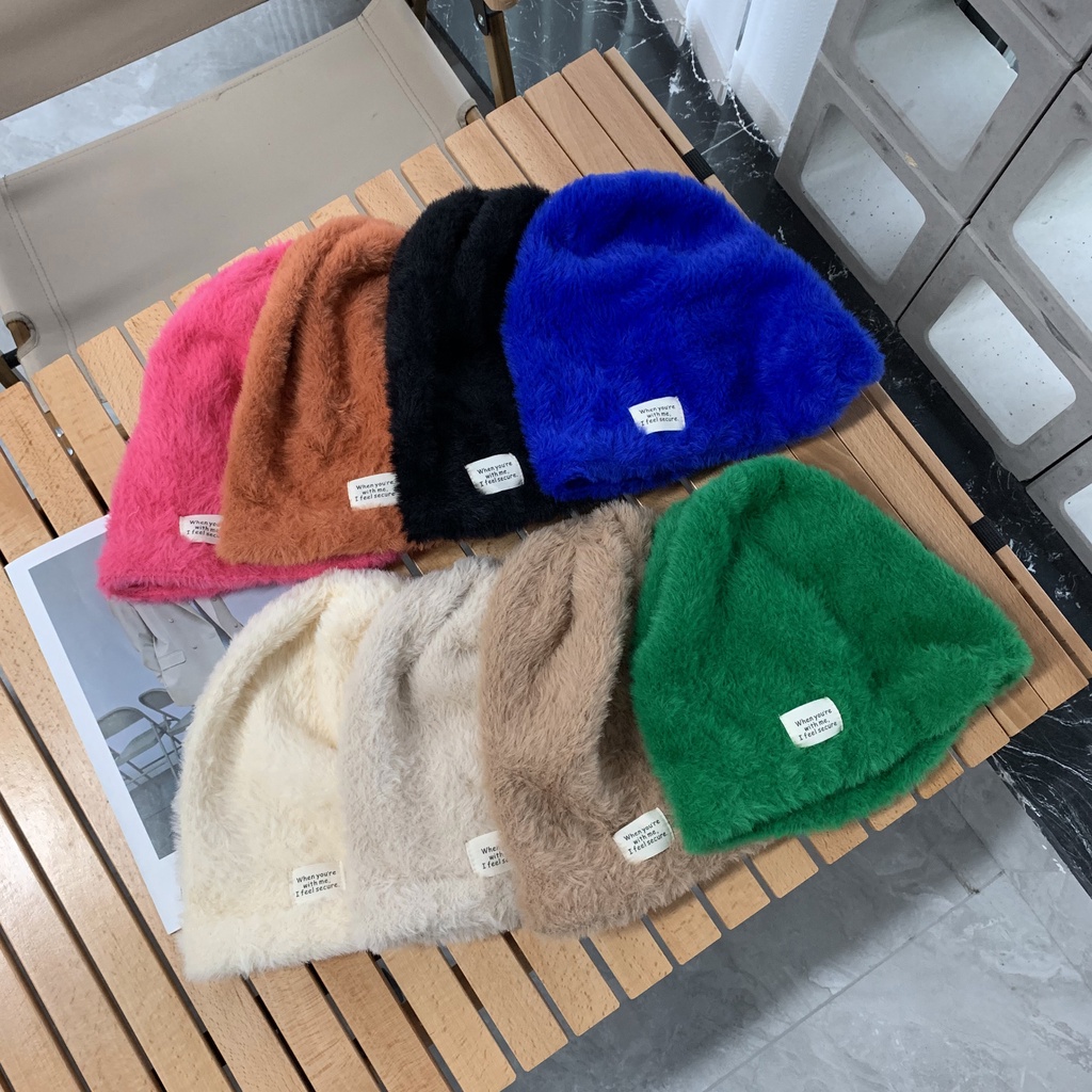 Mũ Len Trùm Đầu Dày Dặn Giữ Ấm Tai Phong Cách Hàn Quốc Thời Trang Thu Đông 2022