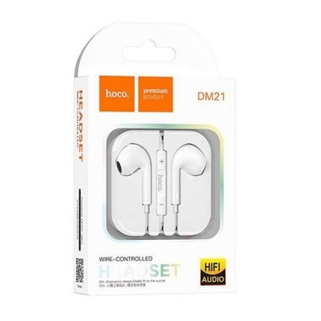 Tai nghe có dây Hoco DM21 jack 3.5mm tích hợp Micro đàm thoại dài 1.2M