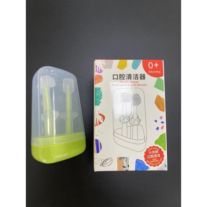 ღ 3 Trẻ Em Silicone Răng Bàn Chải 1-12 Tuổi Trẻ Em Lông Mềm Trẻ Sơ Sinh Cho Bé Chăm Sóc Răng Miệng Đào Tạo răng Bàn Chải Với Bao Da Bé Sơ Sinh Lưỡi Bộ Bàn Chải