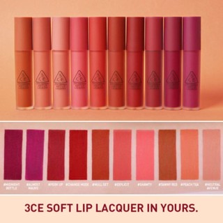 (CÓ BILL) Son Kem Lì 3CE Soft Lip Lacquer 6g