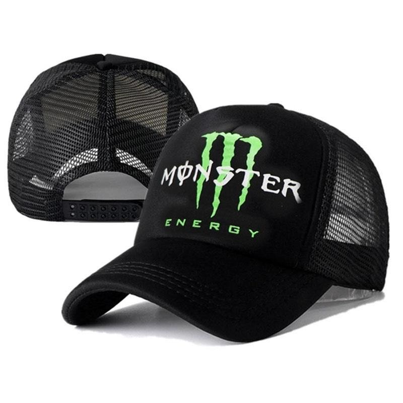 Monster Energy Racing Black The Golfer Trucker Snapback