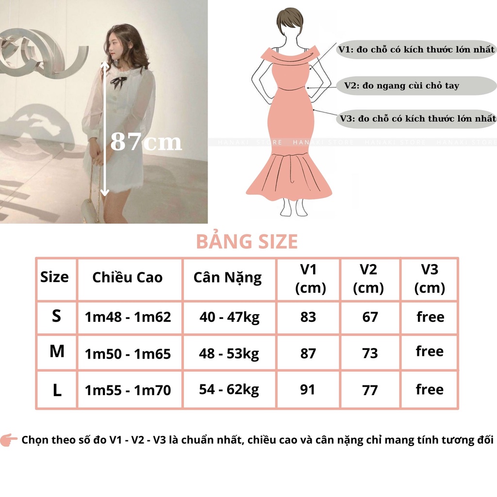 Đầm Nữ Màu Trắng Cổ Sen Tay Voan Siêu Xinh HNK368