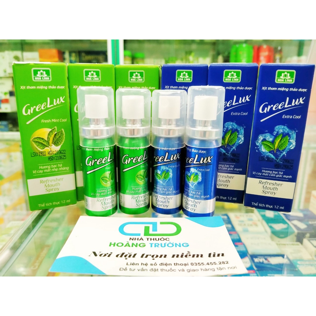 Xịt thơm miệng Thảo dược GreeLux