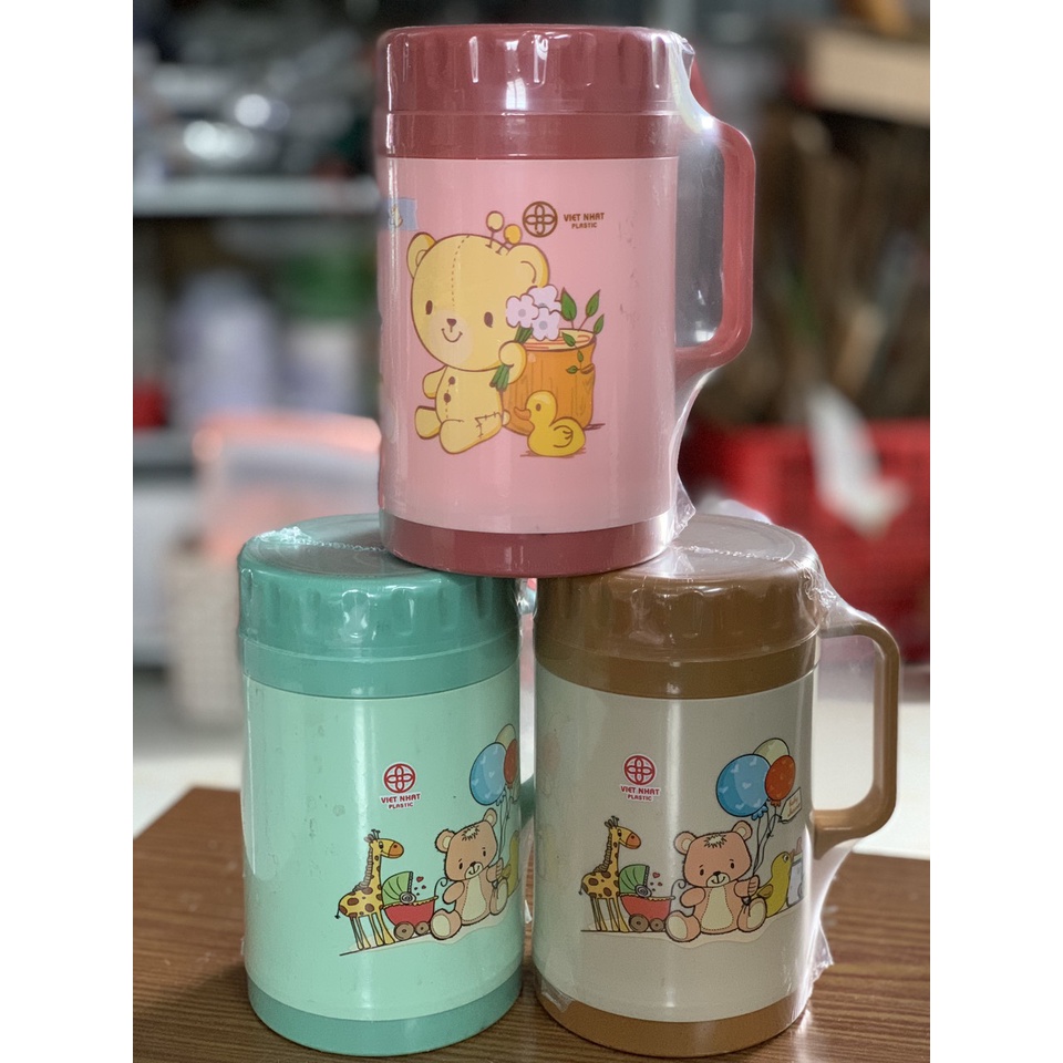 Ca giữ nhiệt 500ml Việt Nhật 6106 Cốc giữ nhiệt cặp lồng mini ca đựng cháo giữ nhiệt
