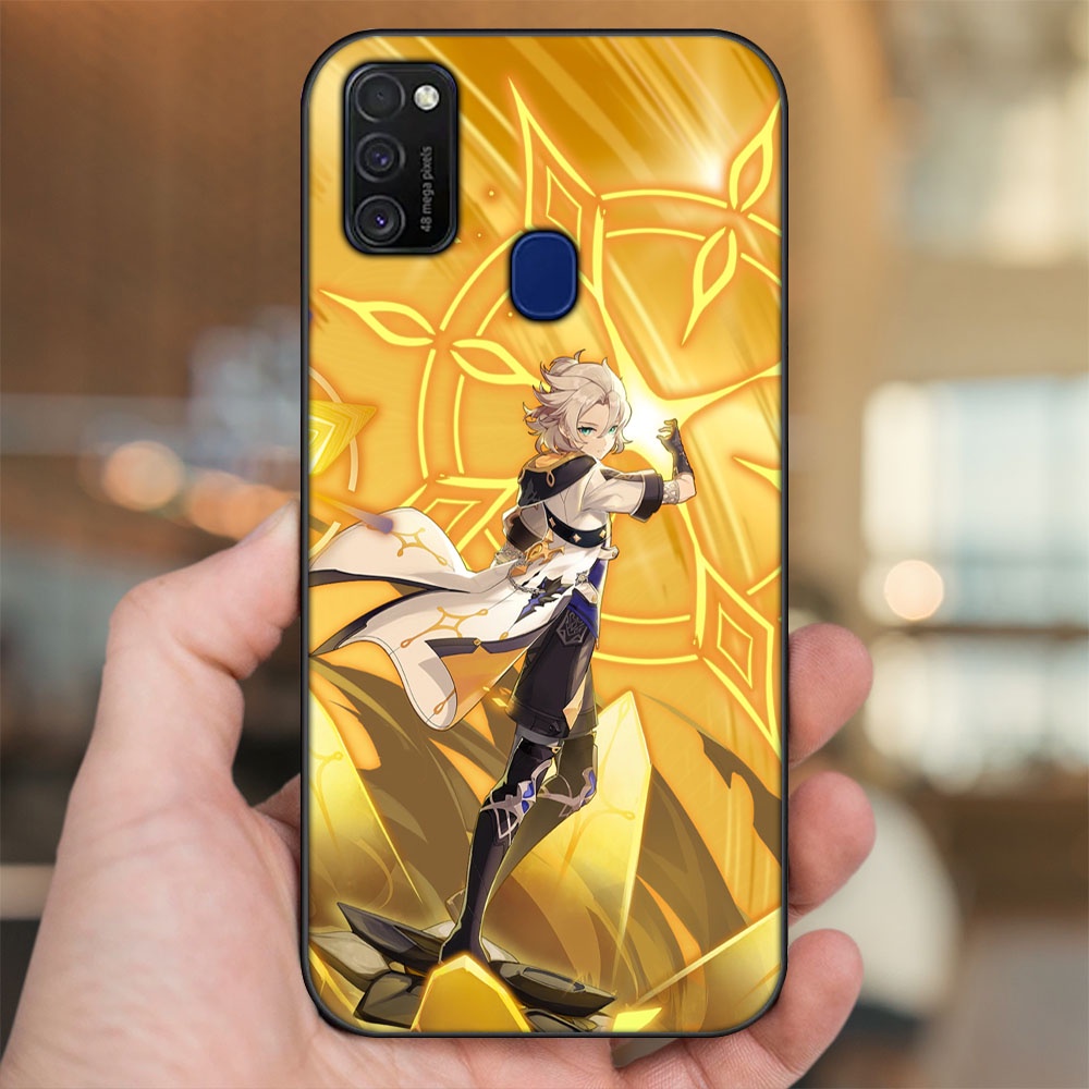 Ốp lưng Samsung M21, M30S viền đen in hình Albedo Genshin Impact