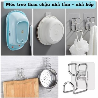 Set 2 Móc Treo Thau Chậu Dán Tường Đa Năng