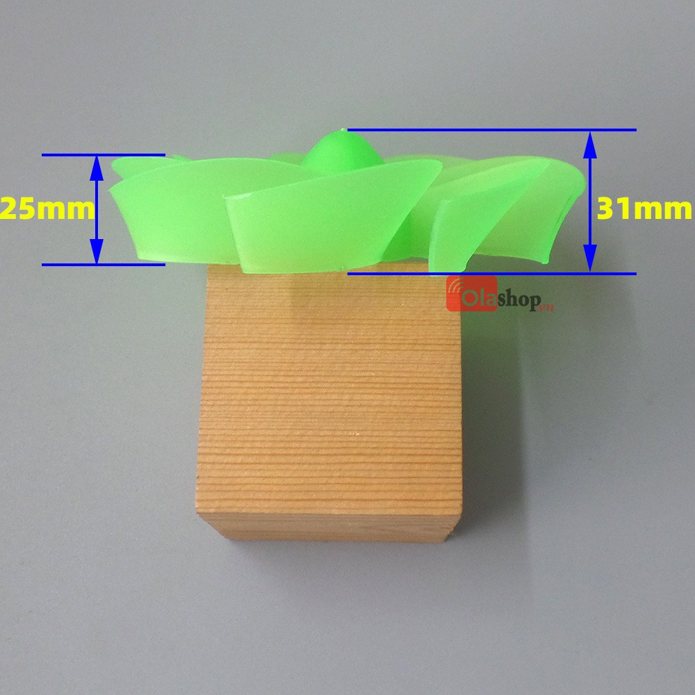 Cánh quạt 8 cánh mini đường kính 120mm trục 2mm