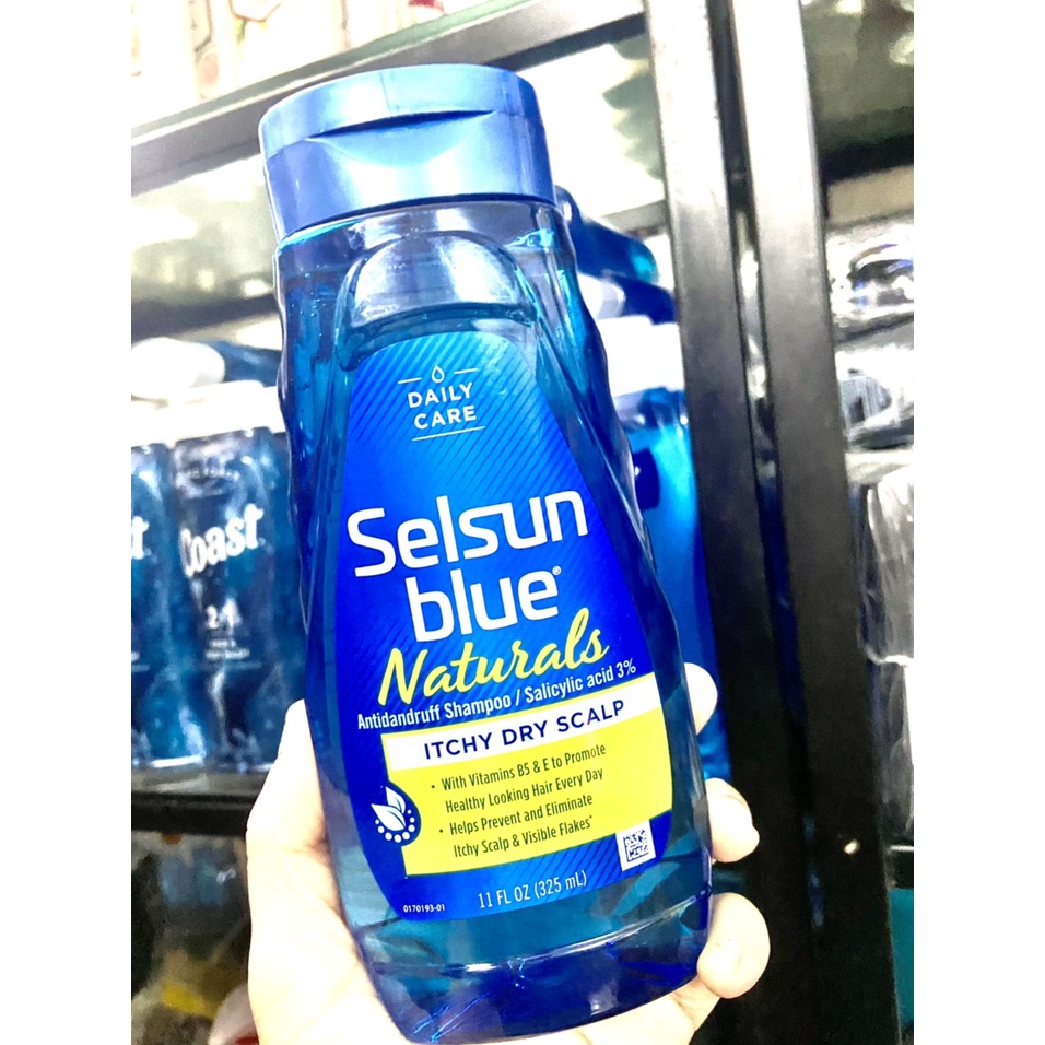 Dầu gội Selsun Blue Antidandruff Shampoo Mỹ Giúp Làm Sạch Nấm Gàu 325ml