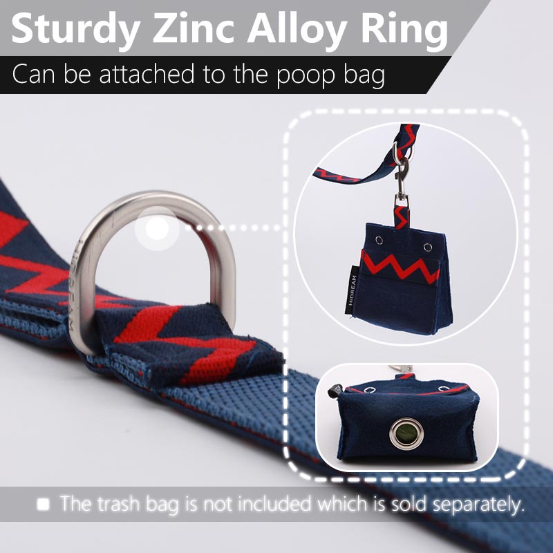 HamshMoc Dây Dắt Thú Cưng Đi Dạo Bằng Nylon Hai Lớp Họa Tiết Jacquard Và Móc Chống Rối Chịu Được Sức Nặng 2 Cái