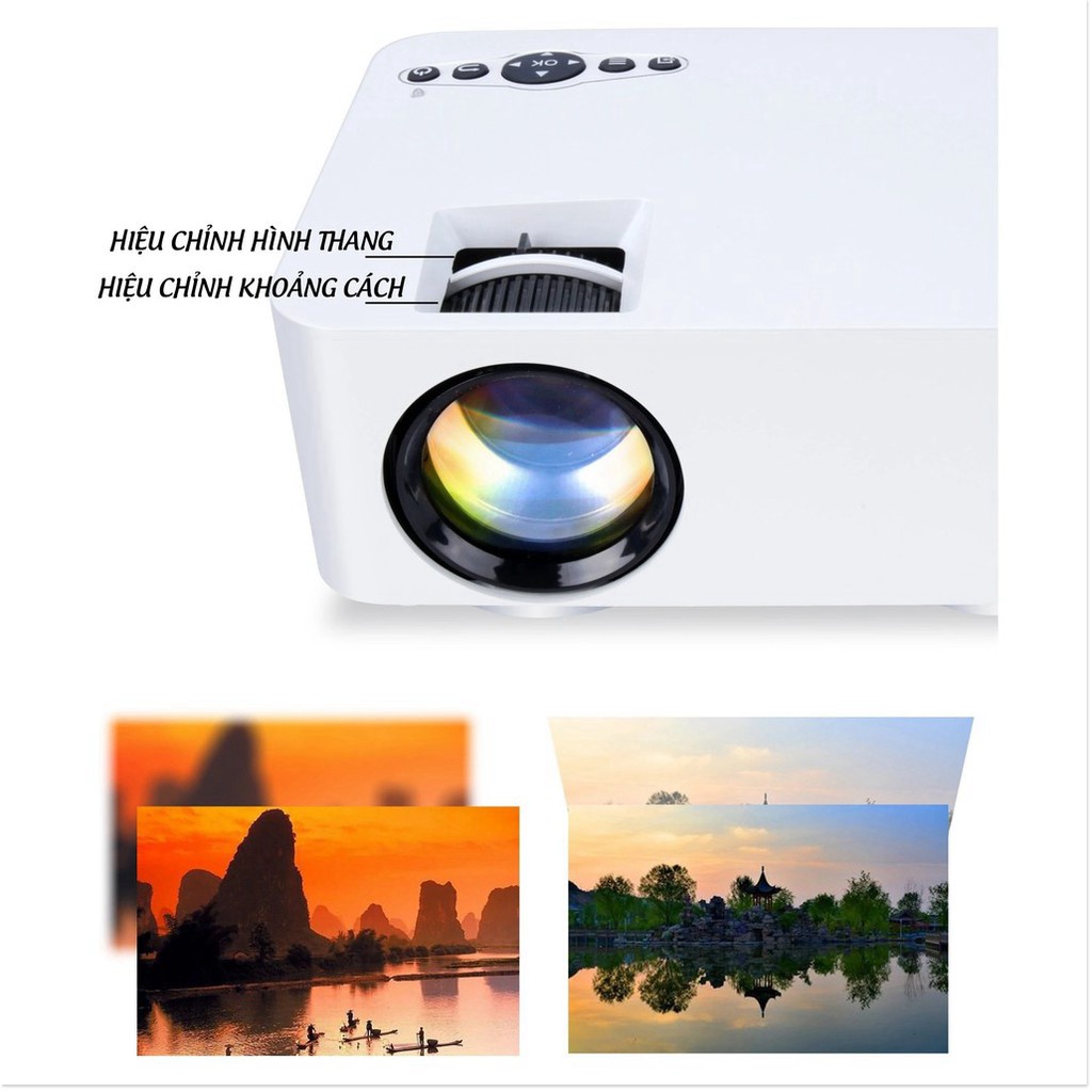 Máy Chiếu Phim Mini Tại Nhà KOOGOLD chính hãng Full HD, Kết Nối Wifi, Điện Thoại, Độ Phân Dải Cao. BH 12T