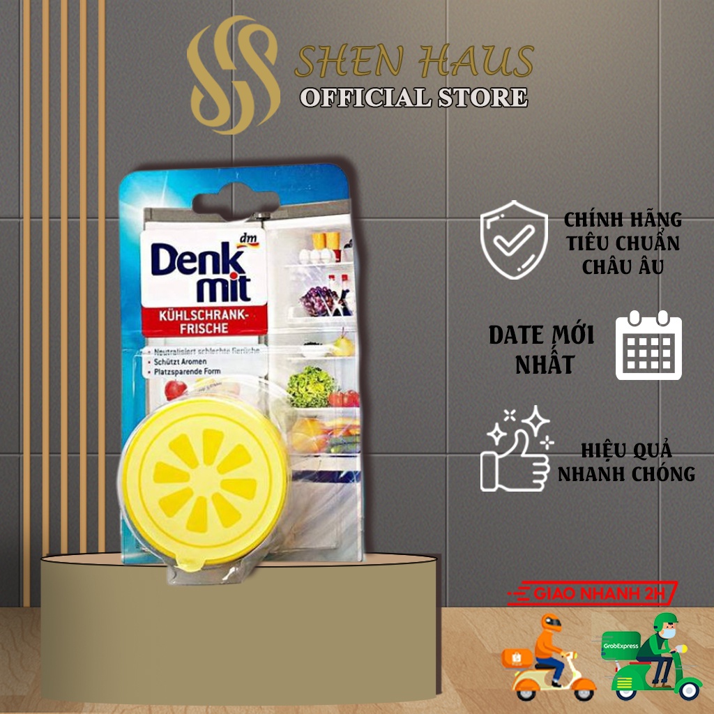 Sáp Khử Mùi Tủ Lạnh Denkmit Hương Chanh - Nhập Đức Chính Hãng