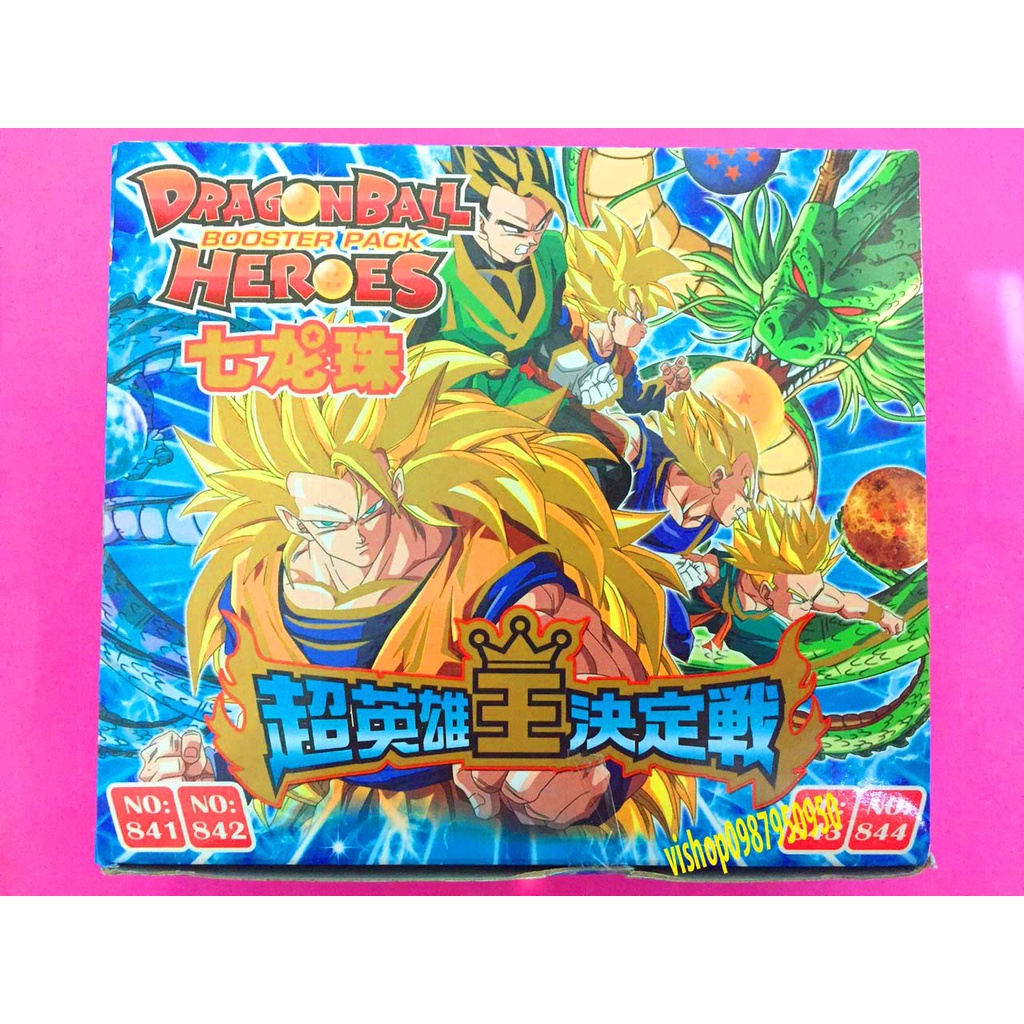 BÀI SƯU TẦM 1 hộp thẻ bài dragon ball 7 viên ngọc rồng 180 lá