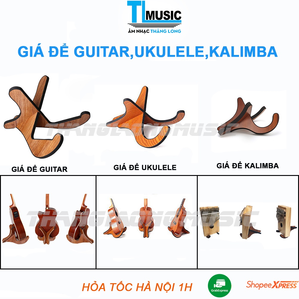 Kệ,giá để đàn ukulele,violin.guitar,kalimba... bằng gỗ gấp gọn