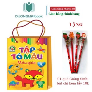 Sách-Tập tô màu Mẫu giáo ( Túi 8 cuốn)