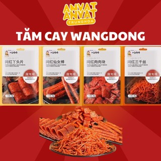 Tăm cay wangdong 4 gói lớn - 280gr cay cay wanghong tăm cay wanghong