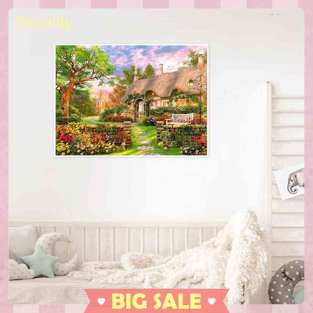 Bộ Tranh Thêu Chữ Thập 11CT DIY Hình Đồng Quê Đầy Đủ