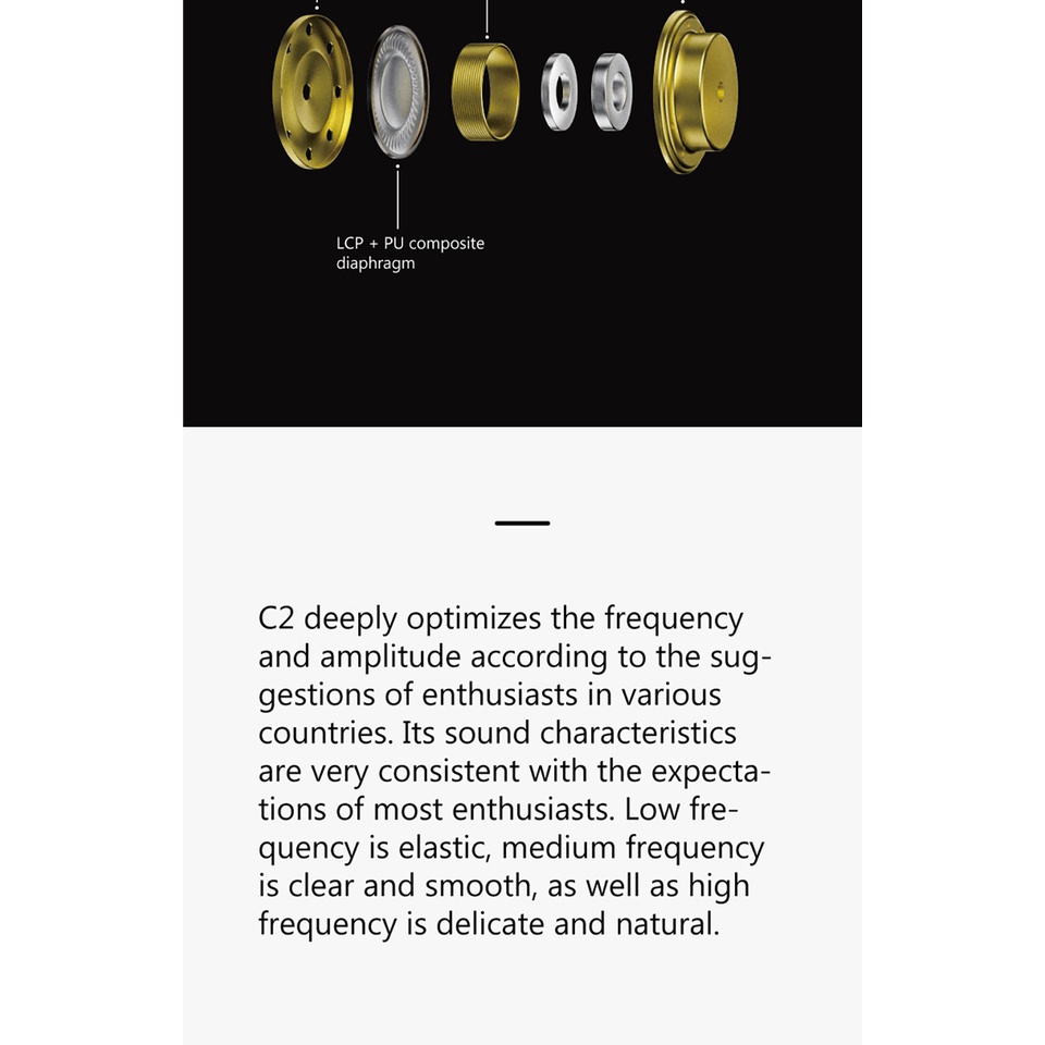 Tai Nghe Nhét Tai TINHiFi C2 IEM 10mm LCP HiFi 0.78mm 2Pin CNC Chất Lượng Cao